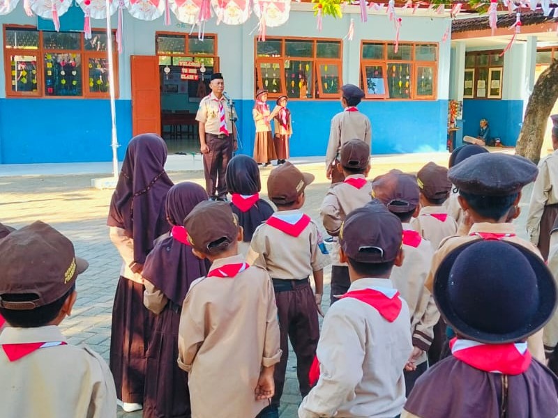 UPACARA HARI ULANG TAHUN PRAMUKA YANG KE 64